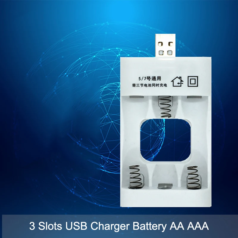 3 Slots Universal 3.6V Battery Charger Adapter with USB Intelligent Charge for Ni-Cd rechargeable Battery AA AAA
3 Slots Universal 3.6V Battery Charger Adapter with USB Intelligent Charge for Ni-Cd rechargeable Battery AA AAA