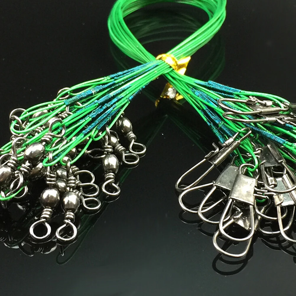 20Pcs Stainless Steel Wire Fishing Lure Trace Wire Leader Swivel Tackle Spinner Anti-bite Steel Fishing Line Sea Fishing Tackle
20Pcs Stainless Steel Wire Fishing Lure Trace Wire Leader Swivel Tackle Spinner Anti-bite Steel Fishing Line Sea Fishing Tackle