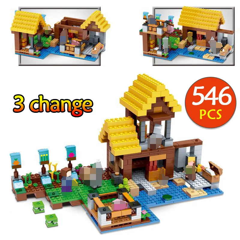 My World Farm Cottage Series Building Blocks Compatible with LEGOing Minecrafted Maynkraft Figurines Bricks Toys For Children
My World Farm Cottage Series Building Blocks Compatible with LEGOing Minecrafted Maynkraft Figurines Bricks Toys For Children