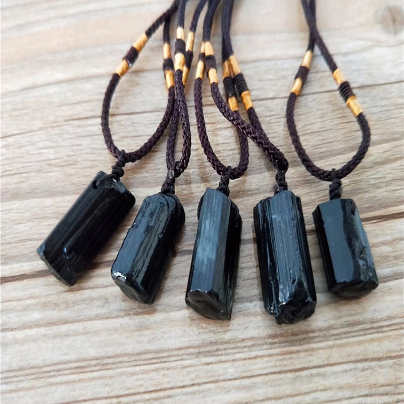 1PC Natural Crystal Black Necklaces Schorl Pillar Tourmaline Raw Stone Pendants Fashion Jewelry Accessories Gift
1PC Natural Crystal Black Necklaces Schorl Pillar Tourmaline Raw Stone Pendants Fashion Jewelry Accessories Gift
