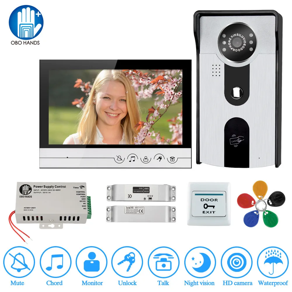 7 inch Color Video Intercom Kit Home Doorphone Screen Door Phone with Electric Bolt Lock+IR RFID Access Camera for private house
7 inch Color Video Intercom Kit Home Doorphone Screen Door Phone with Electric Bolt Lock+IR RFID Access Camera for private house