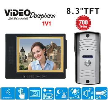 ZHUDELE 8.3" Lcd Door Phone Doorbell Intercom System Video Door Bell Video Doorphone Intercom Video Door Phone HD Camera 1V1
ZHUDELE 8.3" Lcd Door Phone Doorbell Intercom System Video Door Bell Video Doorphone Intercom Video Door Phone HD Camera 1V1