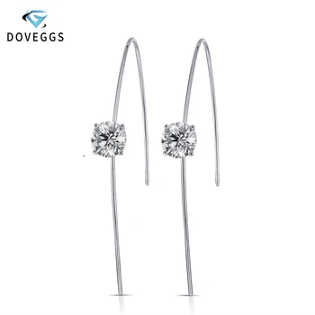 DovEggs 14K White Gold 2CTW 6.5mm GH Color Heart Arrows Cut Round Moissanite Hard Wire Drop Earrings for Women
DovEggs 14K White Gold 2CTW 6.5mm GH Color Heart Arrows Cut Round Moissanite Hard Wire Drop Earrings for Women