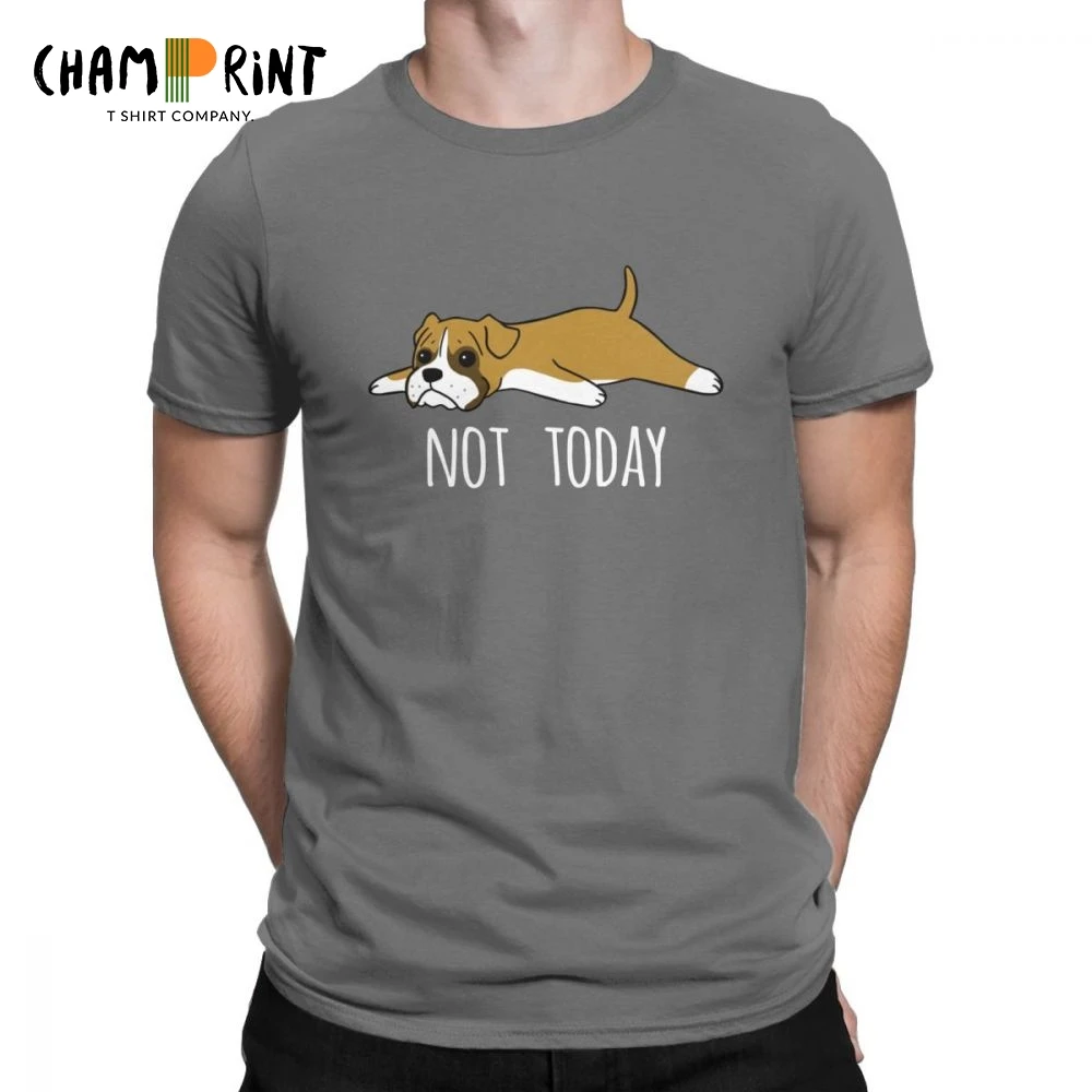 Men's Funny Not Today Boxer Dog T-Shirts Vintage Crew Neck Short Sleeve Tops Cotton Tees Printed T Shirt Plus Size
Men's Funny Not Today Boxer Dog T-Shirts Vintage Crew Neck Short Sleeve Tops Cotton Tees Printed T Shirt Plus Size