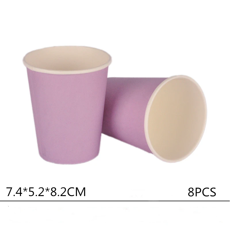OLOEY 8pcs Birthday Purple Disposable Party Tableware Set Paper Disposable Cups Plate Straws Kids Birthday Gifts Decoration
OLOEY 8pcs Birthday Purple Disposable Party Tableware Set Paper Disposable Cups Plate Straws Kids Birthday Gifts Decoration