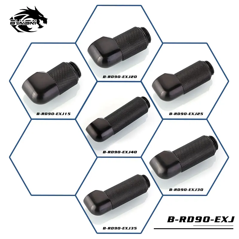 Bykski B-RD90-EXJ 90 Degree Male to Female Rotary Revolvable Angle Extension Fitting Adapter with G1/4" threads Black
Bykski B-RD90-EXJ 90 Degree Male to Female Rotary Revolvable Angle Extension Fitting Adapter with G1/4" threads Black