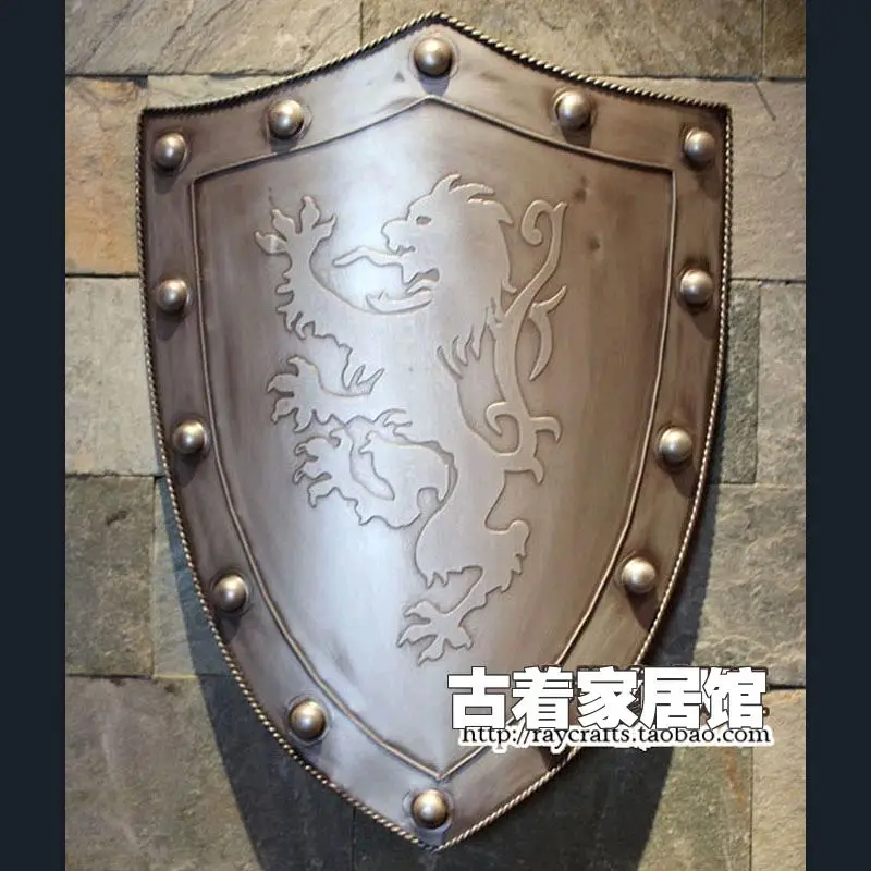 Package post / European iron metal shield / European Medieval Knight / ancient Rome Samurai armor / bar background wall 
Package post / European iron metal shield / European Medieval Knight / ancient Rome Samurai armor / bar background wall