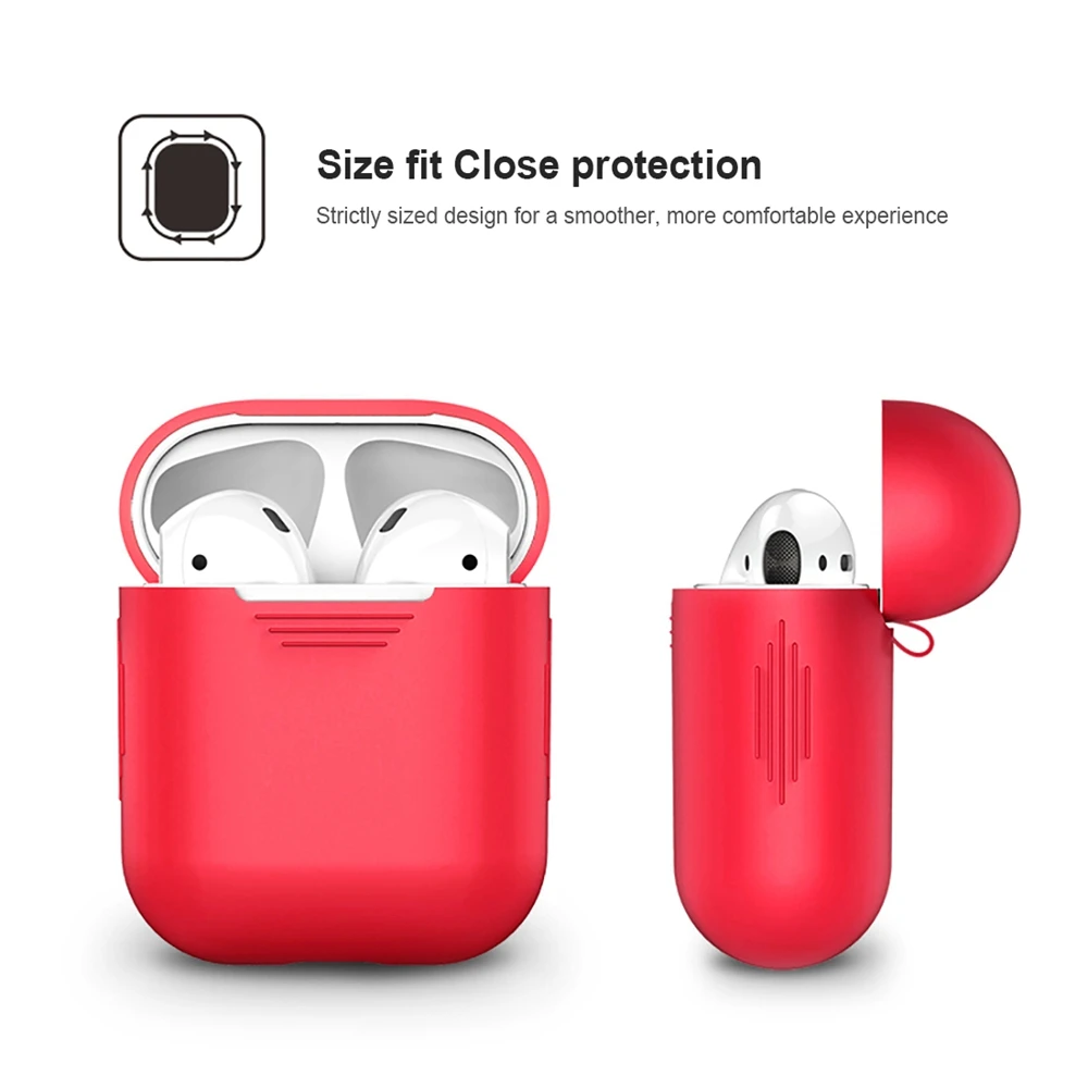 TPU Silicone Bluetooth Wireless Earphone Case For AirPods