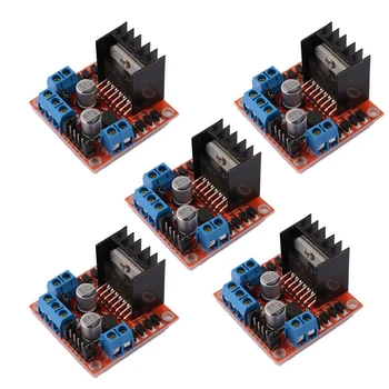 5PCS L298N Motor Drive Controller Board DC Dual H-Bridge Robot Stepper Module for Smart Car Power UNO MEGA R3 Mega2560
5PCS L298N Motor Drive Controller Board DC Dual H-Bridge Robot Stepper Module for Smart Car Power UNO MEGA R3 Mega2560