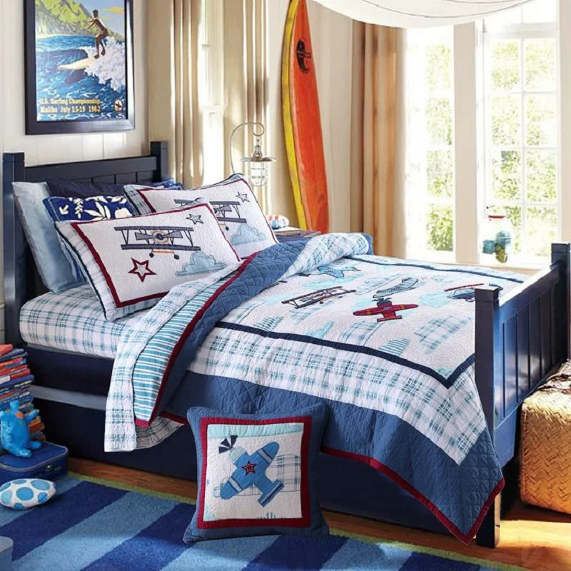 CHAUSUB Kids Applique Quilt Set 3pc/4pc/5pc Cotton Quilts Quilted Bedspread Duvet Cover Shams Coverlet Set Twin Size Bedding
CHAUSUB Kids Applique Quilt Set 3pc/4pc/5pc Cotton Quilts Quilted Bedspread Duvet Cover Shams Coverlet Set Twin Size Bedding