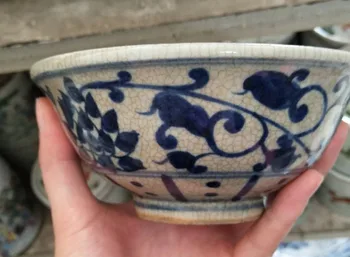 Antique blue and white porcelain bowl gugui Zi downhill picture bone porcelain bowl decoration antique porcelain free delivery
Antique blue and white porcelain bowl gugui Zi downhill picture bone porcelain bowl decoration antique porcelain free delivery