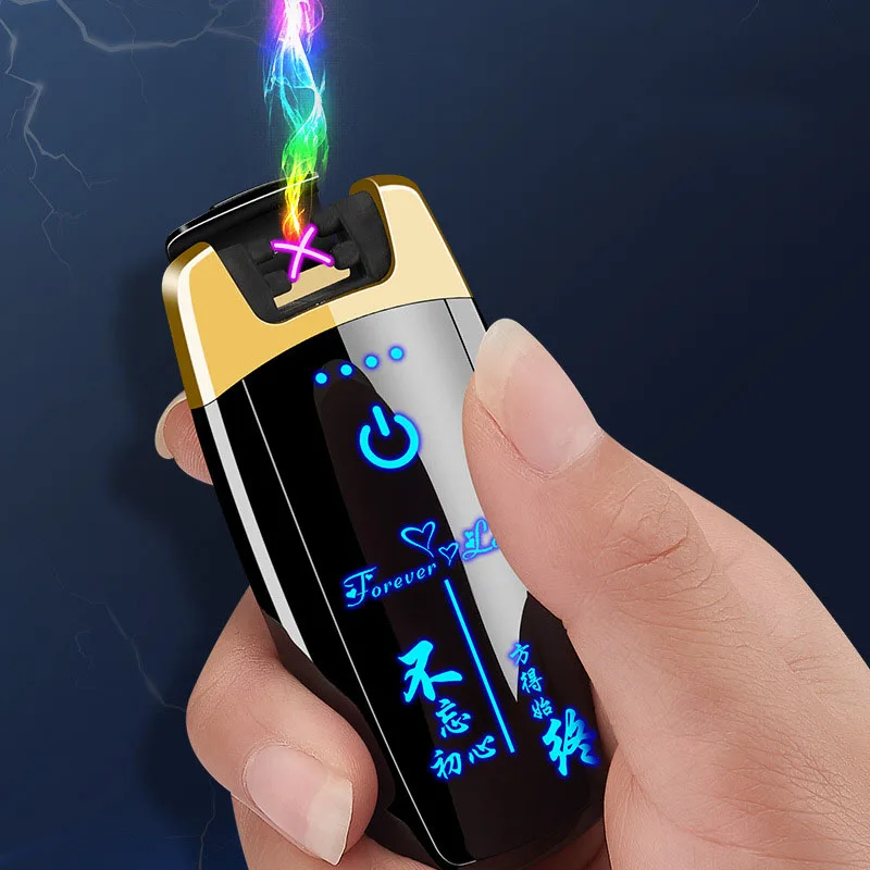 2019 New Ultra-thin Double Arc Lighter LED Touch Sensor Cigarette Lighter USB Environmental Protection Charging Lighter
2019 New Ultra-thin Double Arc Lighter LED Touch Sensor Cigarette Lighter USB Environmental Protection Charging Lighter