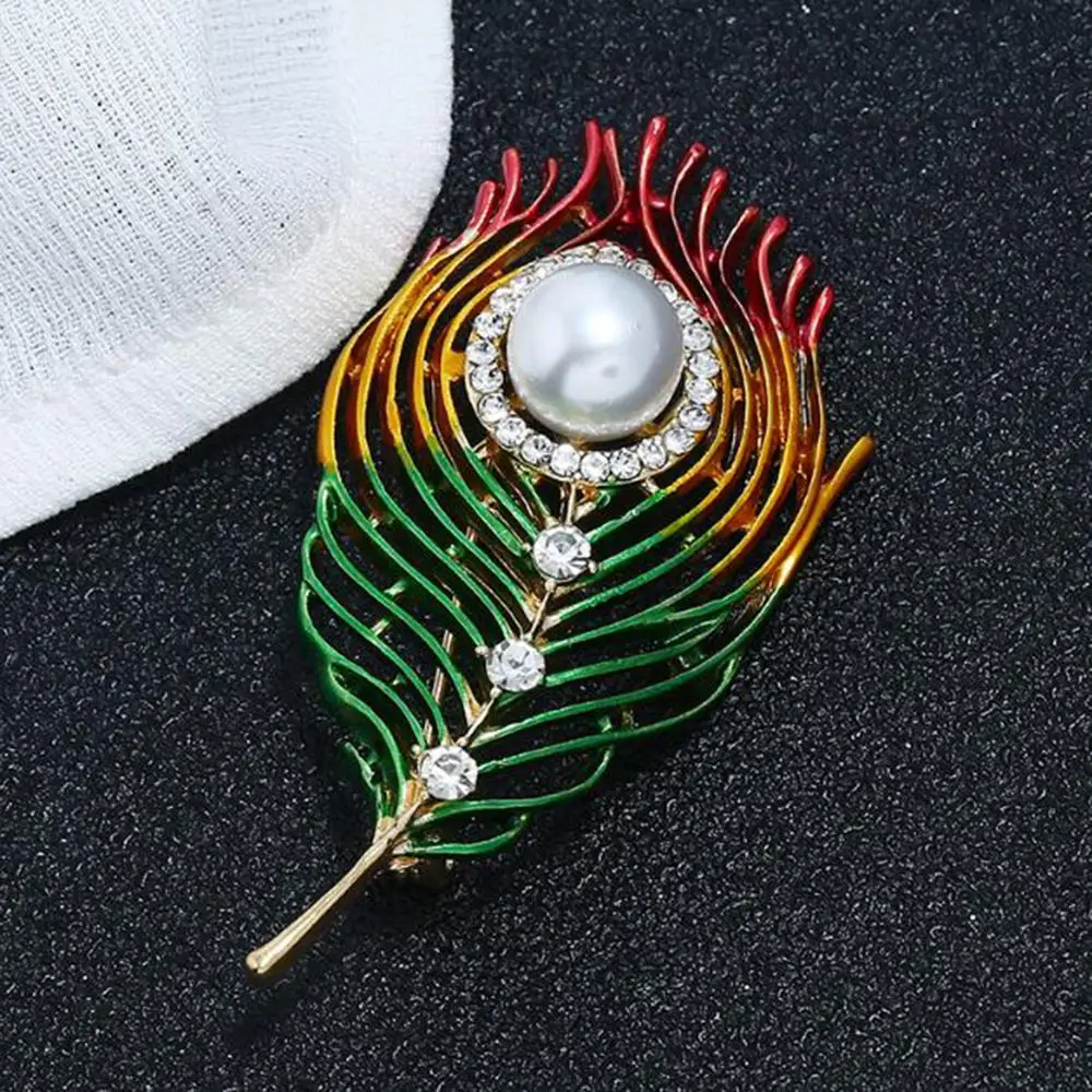 Multi-color Crystal Enamel Feather Brooch For Men Women Rhinestone Brooch Pin Fashion Jewelry Coat Dress Pearl BroochPin Wedding
Multi-color Crystal Enamel Feather Brooch For Men Women Rhinestone Brooch Pin Fashion Jewelry Coat Dress Pearl BroochPin Wedding