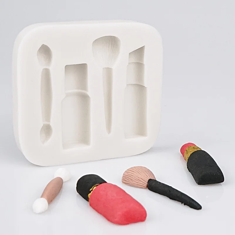 Lipstick/Makeup Brush Fondant Silicone Mold Pastry Biscuits Chocolate Mold Clay Soap Ice Cube Mould Baking Cake Decorating Tools
Lipstick/Makeup Brush Fondant Silicone Mold Pastry Biscuits Chocolate Mold Clay Soap Ice Cube Mould Baking Cake Decorating Tools