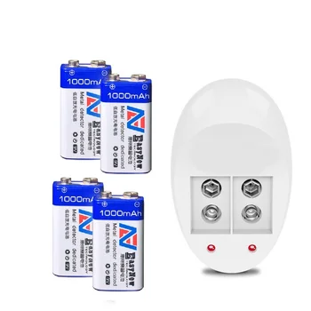 new 4pcs 1000mAh li-ion lithium Rechargeable 9 Volt Battery with Dedicated 2 slots 9v charger Hurry to act
new 4pcs 1000mAh li-ion lithium Rechargeable 9 Volt Battery with Dedicated 2 slots 9v charger Hurry to act
