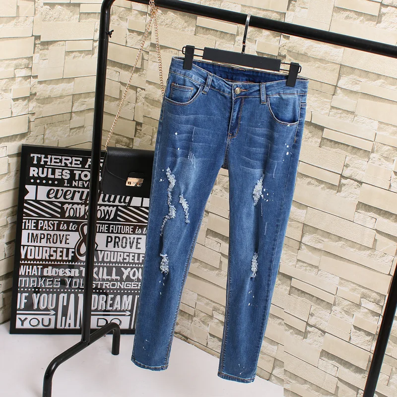 6 EXTRA LARGE Plus size Spring European and American Was Thin Elastic Large Size Hole Jeans Female Feet 100kg Can Wear
6 EXTRA LARGE Plus size Spring European and American Was Thin Elastic Large Size Hole Jeans Female Feet 100kg Can Wear