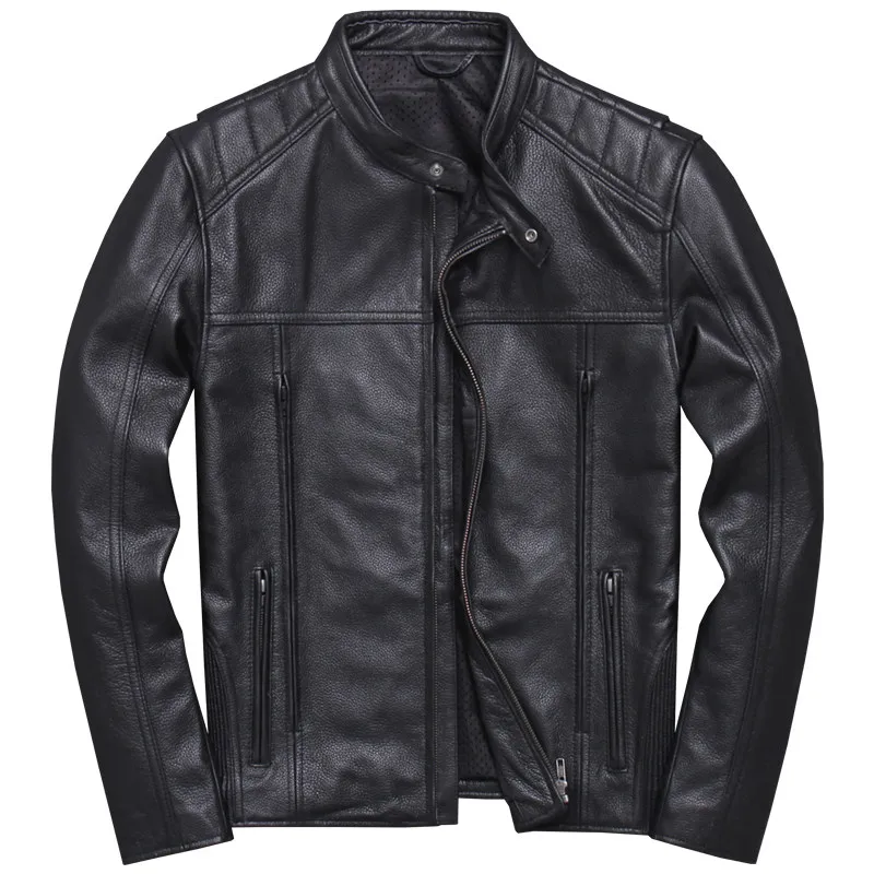 2019 Black Men Slim Fit Motorcycle Leather Jacket Plus Size XXXXXL Genuine Cowhide Autumn Russian Biker's Coat FREE SHIPPING
2019 Black Men Slim Fit Motorcycle Leather Jacket Plus Size XXXXXL Genuine Cowhide Autumn Russian Biker's Coat FREE SHIPPING