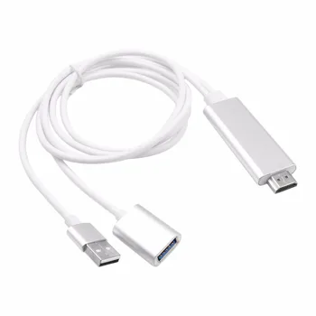 USB Type-C to HDMI Cable 1080P HD High Speed HDMI Cable Male-Female Audio Cable Universal For IOS For Android Smartphone
USB Type-C to HDMI Cable 1080P HD High Speed HDMI Cable Male-Female Audio Cable Universal For IOS For Android Smartphone
