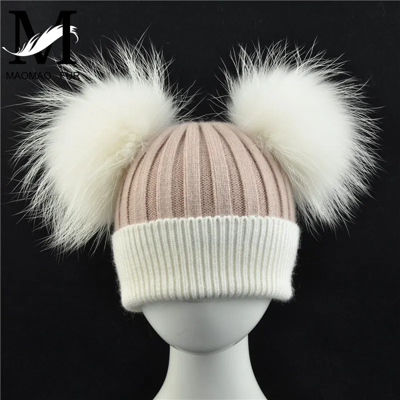 Baby Winter Real Fur Ball Beanie Hat Warm Cute Fashion Fluffy Real White Big Raccoon Fur Pom Poms Kids Knitted Hats
Baby Winter Real Fur Ball Beanie Hat Warm Cute Fashion Fluffy Real White Big Raccoon Fur Pom Poms Kids Knitted Hats