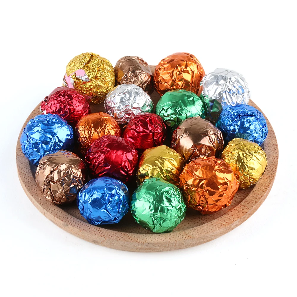 100 Pcs Muti-color Candy Lollypop Aluminum Foil Chocolate Wrappers Package Paper Practical DIY Baking Tools
100 Pcs Muti-color Candy Lollypop Aluminum Foil Chocolate Wrappers Package Paper Practical DIY Baking Tools