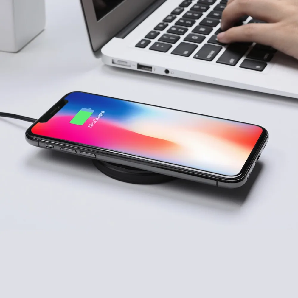 Nillkin Mini 10W Fast QI Wireless Charger Charging Pad for Samsung Galaxy S10/ S10+ / S9+/S9 S6 for iPhone Xs Max X for Xiaomi 9 11