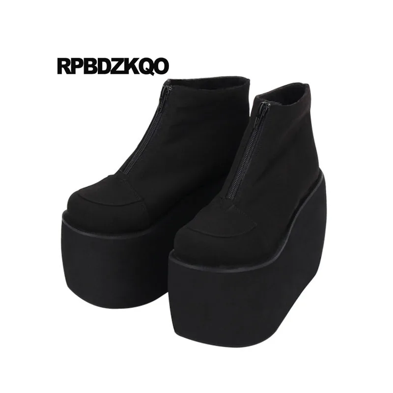 Gothic Punk Rock Boots Booties Flatform 10 Women Muffin Black Platform Shoes Wedge Harajuku High Heel 12 44 Japanese Big Size
Gothic Punk Rock Boots Booties Flatform 10 Women Muffin Black Platform Shoes Wedge Harajuku High Heel 12 44 Japanese Big Size