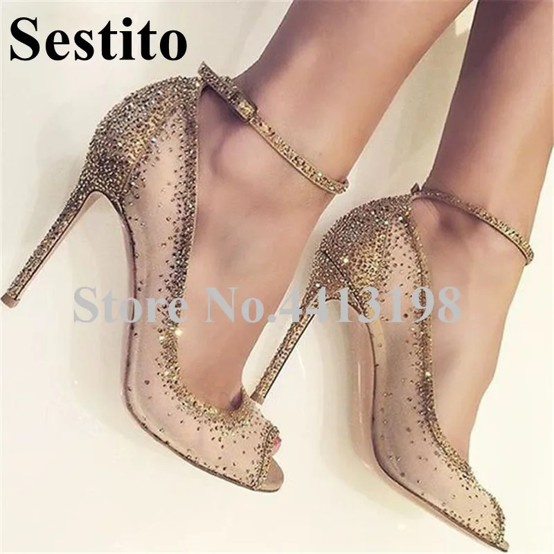 2019 Newest Design Bling Peep Toe High Heel Ankle Buckle Strap Cover Heel Sandals Sweet Super High Thin Heels Party Women Shoes
2019 Newest Design Bling Peep Toe High Heel Ankle Buckle Strap Cover Heel Sandals Sweet Super High Thin Heels Party Women Shoes
