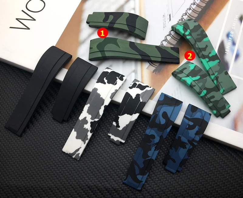 Quality Brand 20MM Camo Blue black White Green Rubber Watchband Watch band For Role strap Daytona Submariner GMT belt Bracelet
Quality Brand 20MM Camo Blue black White Green Rubber Watchband Watch band For Role strap Daytona Submariner GMT belt Bracelet