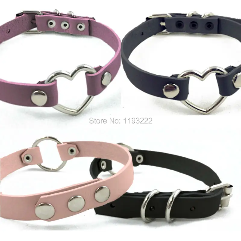 Punk Gothic Handmade Stylish O Rund Heart Shaped Buckle Style Leather Choker Collar Necklace
Punk Gothic Handmade Stylish O Rund Heart Shaped Buckle Style Leather Choker Collar Necklace