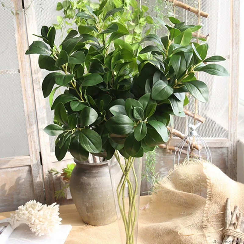 Lifelike Artificial Ficus tree branch for wedding jungle party decorations fake flower arrangment plants Green Faux foliage
Lifelike Artificial Ficus tree branch for wedding jungle party decorations fake flower arrangment plants Green Faux foliage