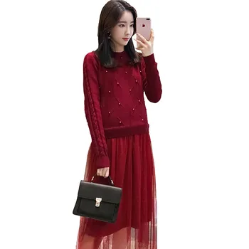 2019 New Fashion Pregnancy Clothes Maternity Knit Patchwork Mesh Nursing Vestido Pregnant Women Elegant Pearls Causal Dress Q684
2019 New Fashion Pregnancy Clothes Maternity Knit Patchwork Mesh Nursing Vestido Pregnant Women Elegant Pearls Causal Dress Q684