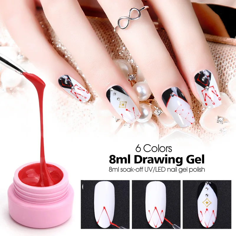 Saviland Paint Nail Gel UV Spider Gel Soak Off Nail Art Nail Polish Nail Lacquer Glitter Nail Rainbow Painting Gel
Saviland Paint Nail Gel UV Spider Gel Soak Off Nail Art Nail Polish Nail Lacquer Glitter Nail Rainbow Painting Gel