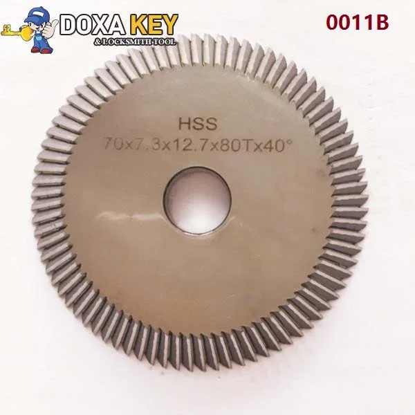 0011B double sided milling cutter HSS angular cutter replace for WenXing key cutting machines 201C 201D 100E1 100F 70x7.3x12.7
0011B double sided milling cutter HSS angular cutter replace for WenXing key cutting machines 201C 201D 100E1 100F 70x7.3x12.7