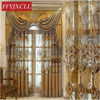 Europe Home Decoration Luxury Valance Curtains For living Room Bedroom Windows Flowers Embroidered Curtains Fabric Tulle
Europe Home Decoration Luxury Valance Curtains For living Room Bedroom Windows Flowers Embroidered Curtains Fabric Tulle
