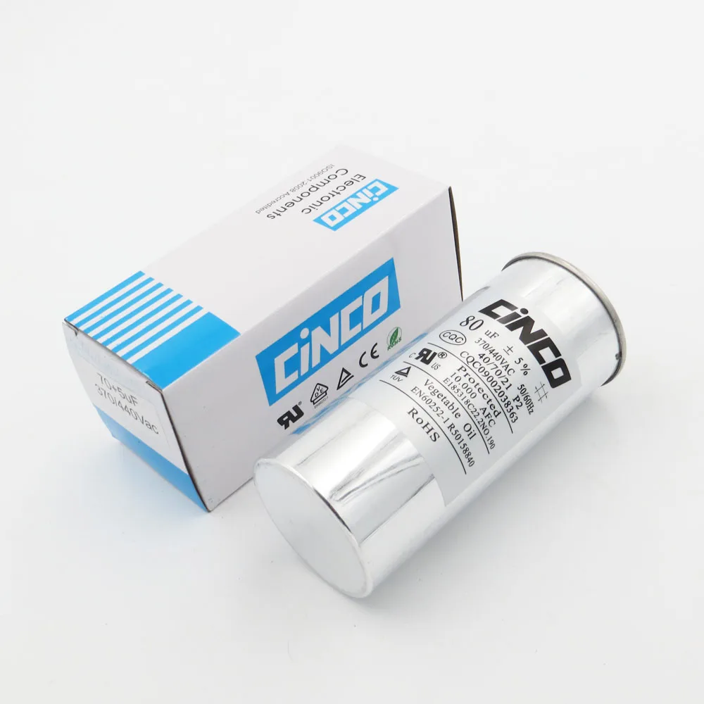 80uF 370/440VAC Run Capacitor Air Conditioner Compressor Motor Start Capacitor CBB65 Aluminum Can P2 CBB65A-1 80mfd 80mf 450V
80uF 370/440VAC Run Capacitor Air Conditioner Compressor Motor Start Capacitor CBB65 Aluminum Can P2 CBB65A-1 80mfd 80mf 450V