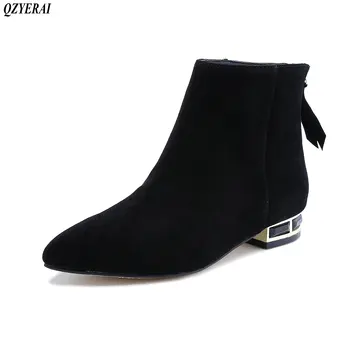 2018 new pointed low heel boots 100% sheepskin fashion ankle boots and then zipper women's shoes
2018 new pointed low heel boots 100% sheepskin fashion ankle boots and then zipper women's shoes