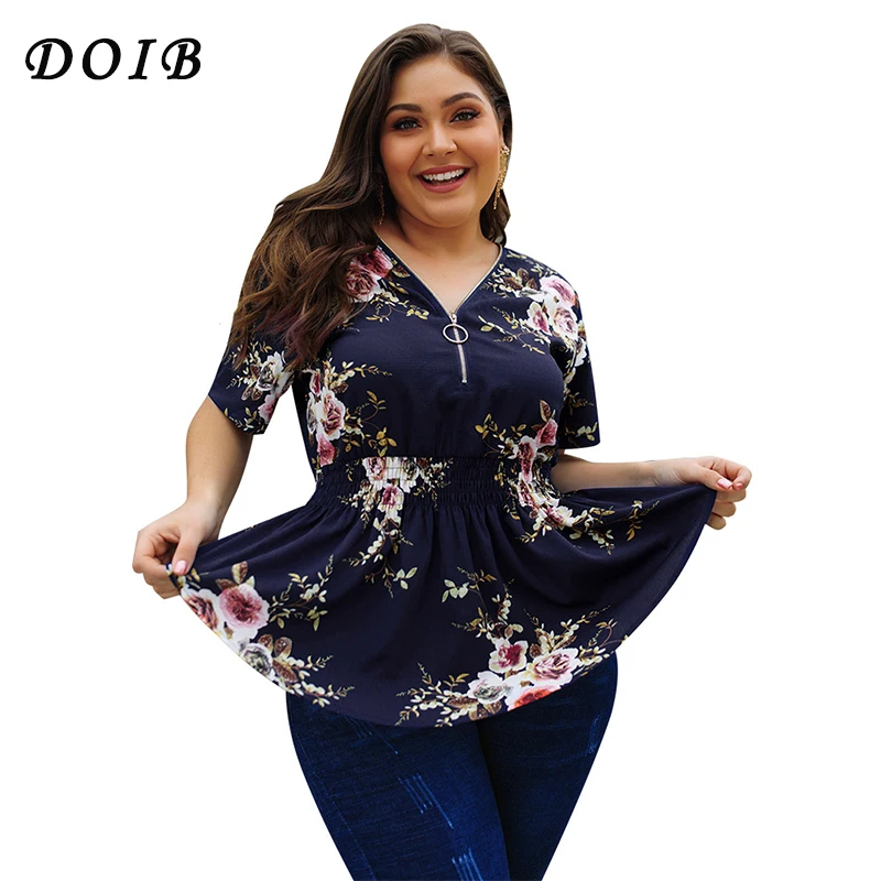 DOIB Plus Size Floral Print Chiffon Blouse Short Sleeve V Neck Blouse Shirt Top Spring Summer XL XXL XXXL XXXXL
DOIB Plus Size Floral Print Chiffon Blouse Short Sleeve V Neck Blouse Shirt Top Spring Summer XL XXL XXXL XXXXL
