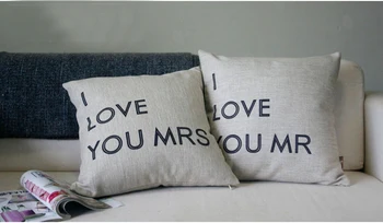 wholesale! 2PCS LOVE MRS &MR Lovers Cushion Wedding Gifts cotton cushion Linen pillow cushion sofa Car cushions
wholesale! 2PCS LOVE MRS &MR Lovers Cushion Wedding Gifts cotton cushion Linen pillow cushion sofa Car cushions