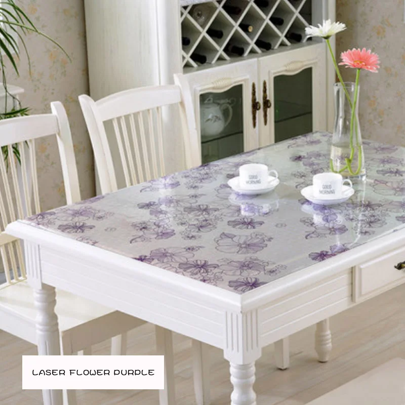 HAZY Laser Transparent Crystal Pvc Tablecloth waterproof Oil-proof Coffee Table Mat Protector Desk Pad Dining Table Cover
HAZY Laser Transparent Crystal Pvc Tablecloth waterproof Oil-proof Coffee Table Mat Protector Desk Pad Dining Table Cover