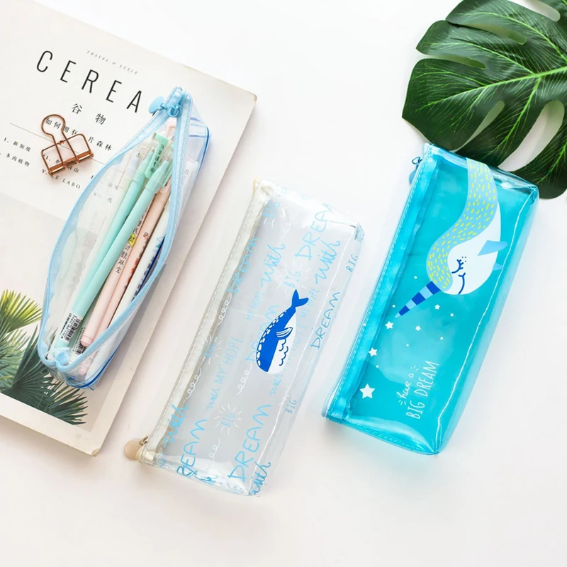 1 pcs Cute blue shark Soft silicone zipper Pencil Bag kids girl Pencil Case School Supplies Cosmetic Bag kawaii stationery
1 pcs Cute blue shark Soft silicone zipper Pencil Bag kids girl Pencil Case School Supplies Cosmetic Bag kawaii stationery