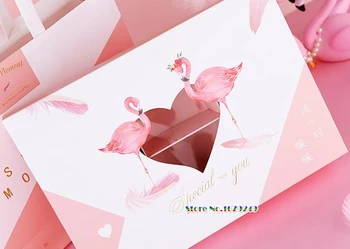 50x Pink color Flamingo pattern MoonCake box,sugar candy biscuit paper box with heart shape window,snacks Packaging gift Boxes
50x Pink color Flamingo pattern MoonCake box,sugar candy biscuit paper box with heart shape window,snacks Packaging gift Boxes