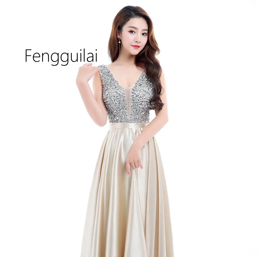 2019 New V-Neck Beads Bodice Open Back A Line Long Dress Party Elegant Vestido De Festa Fast Shipping Prom Gown
2019 New V-Neck Beads Bodice Open Back A Line Long Dress Party Elegant Vestido De Festa Fast Shipping Prom Gown