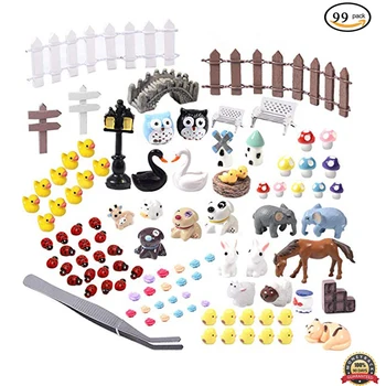 99pcs Animal Figurine DIY Crafts Moss Terrarium Fairy Garden Ornament Miniature Kits For DIY Succulent Plant Christmas Decor
99pcs Animal Figurine DIY Crafts Moss Terrarium Fairy Garden Ornament Miniature Kits For DIY Succulent Plant Christmas Decor