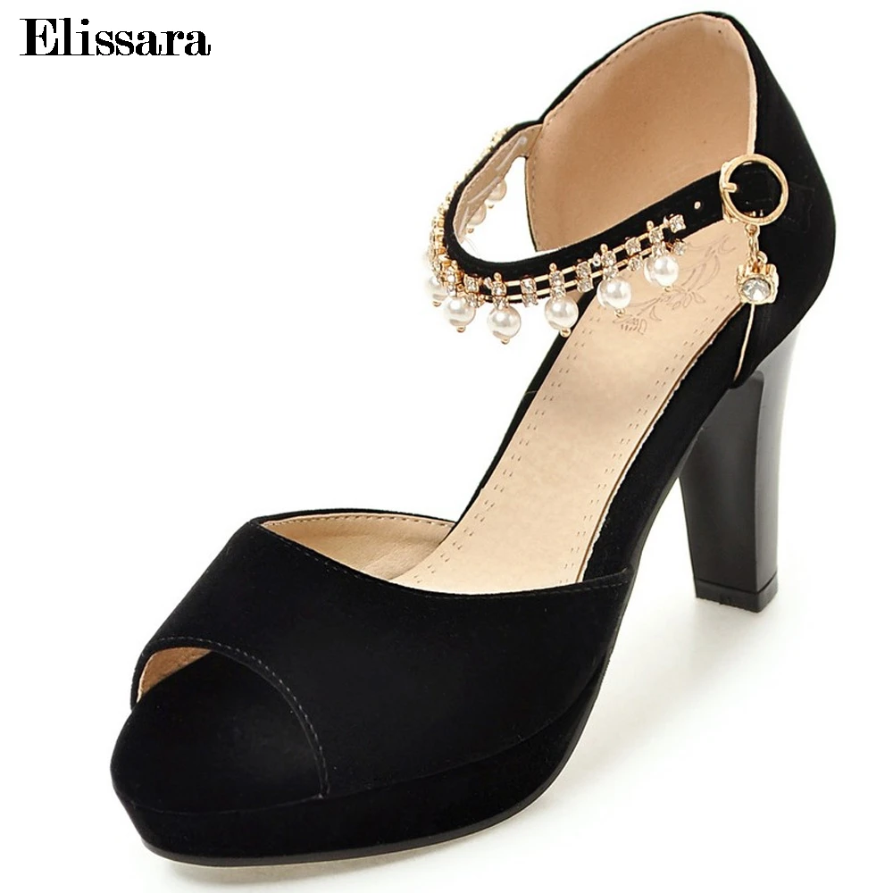 Spring 2018 Women Sexy High Heels Peep Toe Pumps Woman Ankle Strap Platform Wedding Party Plus Shoes 33-43 Elissara
Spring 2018 Women Sexy High Heels Peep Toe Pumps Woman Ankle Strap Platform Wedding Party Plus Shoes 33-43 Elissara
