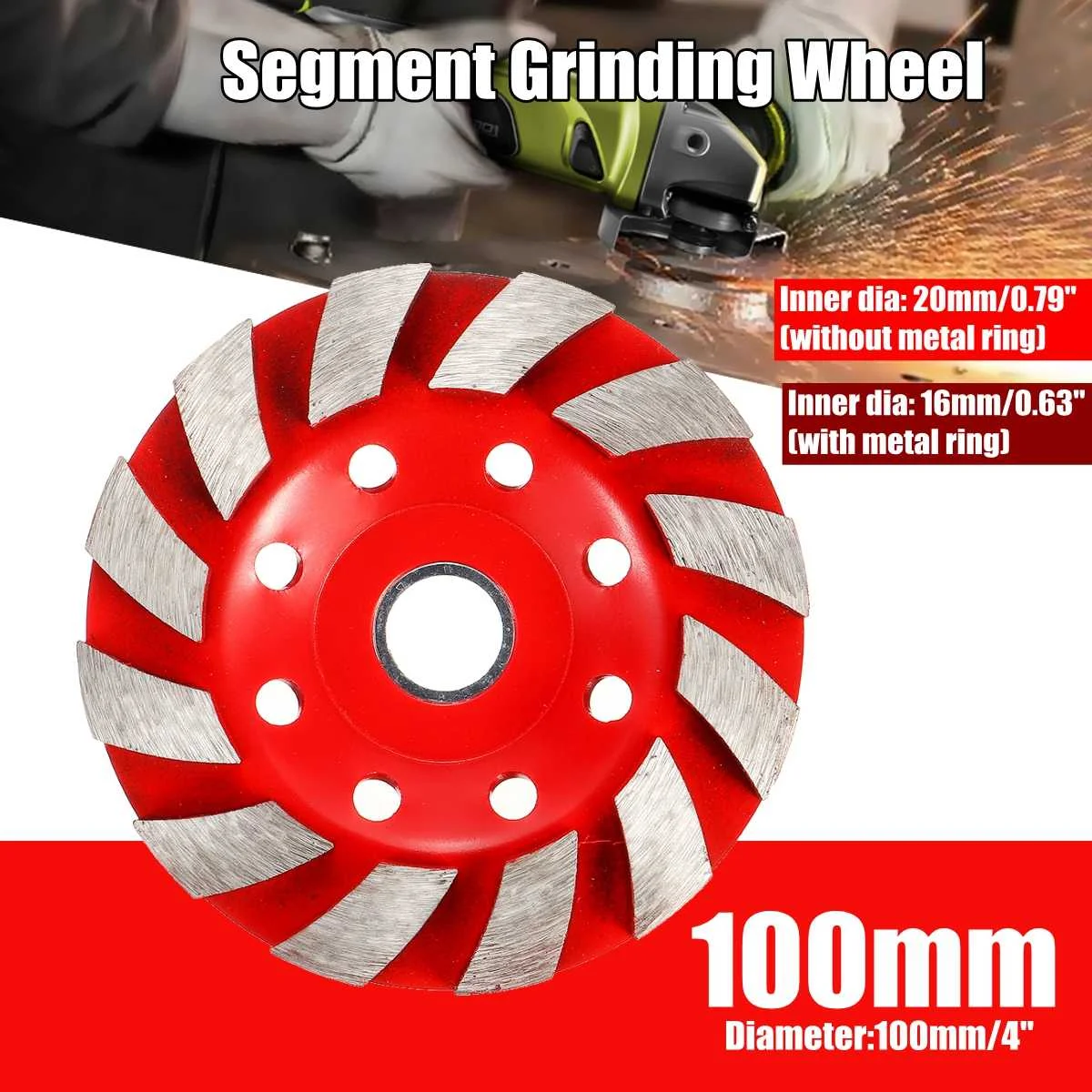 1Pc 100mm/5mm thickness Spiral-type Segment Diamond Wheel Disc Bowl Grinding Cup Concrete Granite Marble Polishing Pads
1Pc 100mm/5mm thickness Spiral-type Segment Diamond Wheel Disc Bowl Grinding Cup Concrete Granite Marble Polishing Pads