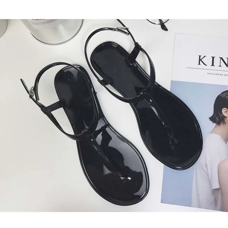 2019 summer Korean version student Simple Pinch sandals Female T-shaped Sandwich toe Beach sandals jelly
2019 summer Korean version student Simple Pinch sandals Female T-shaped Sandwich toe Beach sandals jelly