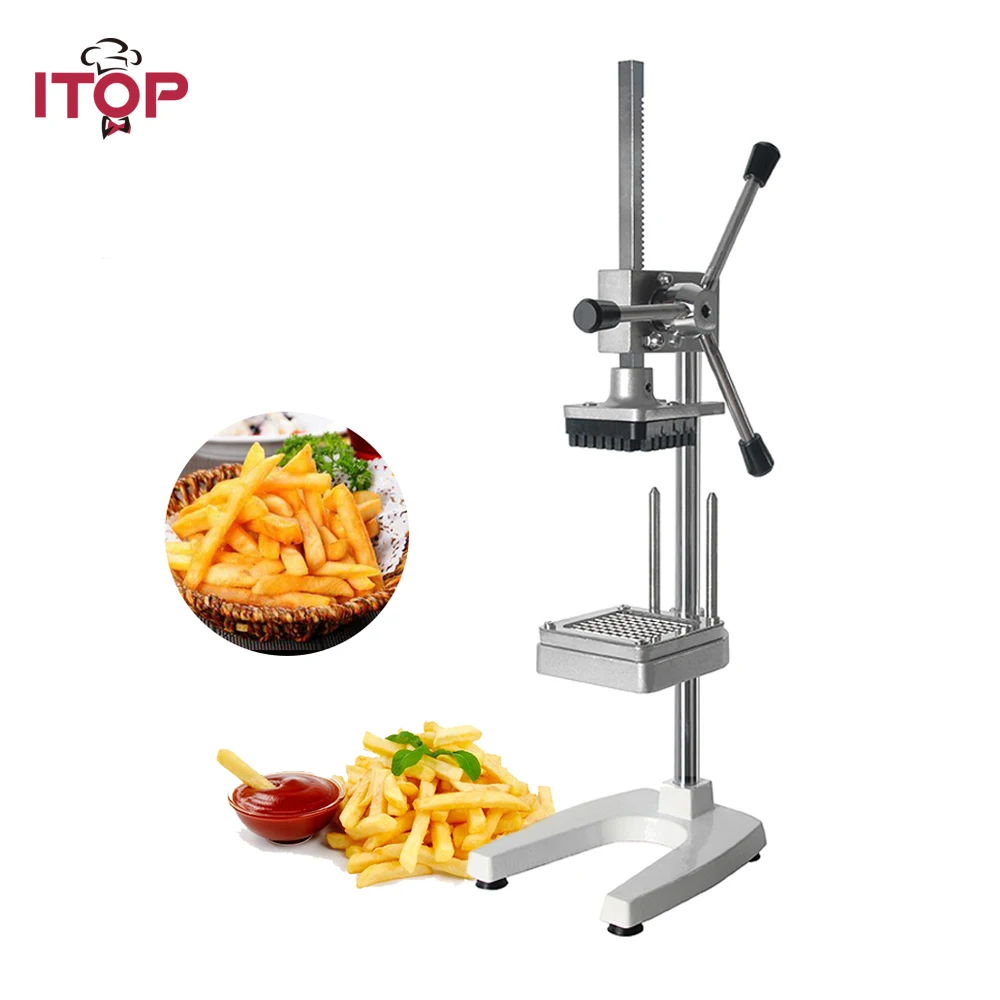 ITOP Manual Vertical Potato Chip Cutter Slicer Machine Aluminium Alloy French Fries Cutter Potato Carrot Slicer
ITOP Manual Vertical Potato Chip Cutter Slicer Machine Aluminium Alloy French Fries Cutter Potato Carrot Slicer