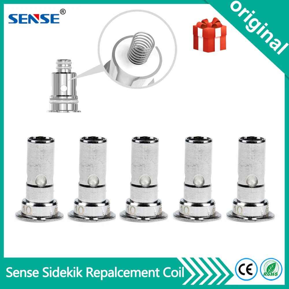 5pcs/pack Original Electronic Cigarette Repalcement Coil For Sense Sidekik Pod Kit 1.1ohm Resistance Core Head
5pcs/pack Original Electronic Cigarette Repalcement Coil For Sense Sidekik Pod Kit 1.1ohm Resistance Core Head