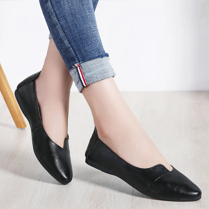 AURONET Women Sewing Flats Leather Moccasins Loafers Ballet Summer Flats Women Comfortable Soft Casual Shoes Zomerschoenen Dames
AURONET Women Sewing Flats Leather Moccasins Loafers Ballet Summer Flats Women Comfortable Soft Casual Shoes Zomerschoenen Dames