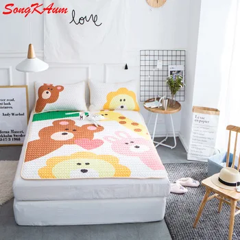 Summer Foldable Tencel Soft Bedsheet Cartoon Cute Children Dormitory Bed Mat 3pcs Bed Mattress Protector Cover
Summer Foldable Tencel Soft Bedsheet Cartoon Cute Children Dormitory Bed Mat 3pcs Bed Mattress Protector Cover